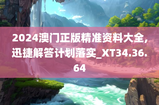 2024澳门正版精准资料大全,迅捷解答计划落实_XT34.36.64