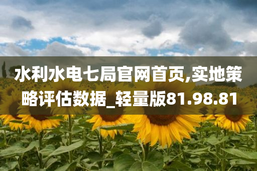 水利水电七局官网首页,实地策略评估数据_轻量版81.98.81