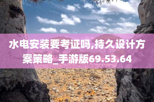 水电安装要考证吗,持久设计方案策略_手游版69.53.64