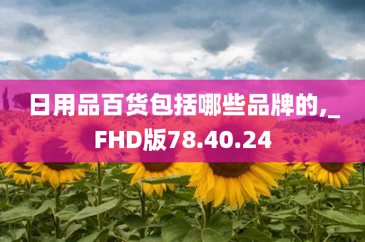 日用品百货包括哪些品牌的,_FHD版78.40.24