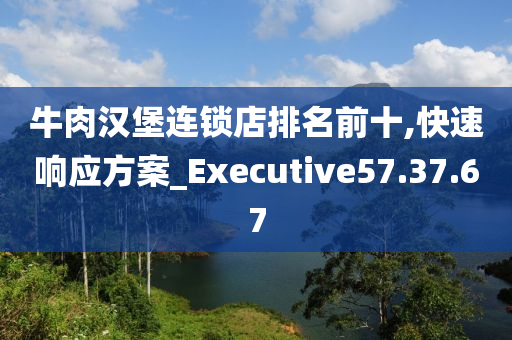 牛肉汉堡连锁店排名前十,快速响应方案_Executive57.37.67