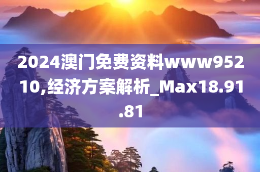 2024澳门免费资料www95210,经济方案解析_Max18.91.81