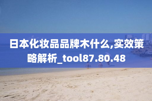 日本化妆品品牌木什么,实效策略解析_tool87.80.48