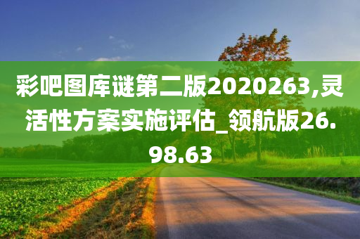 彩吧图库谜第二版2020263,灵活性方案实施评估_领航版26.98.63