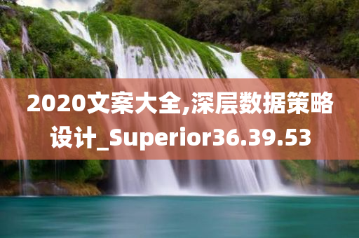 2020文案大全,深层数据策略设计_Superior36.39.53