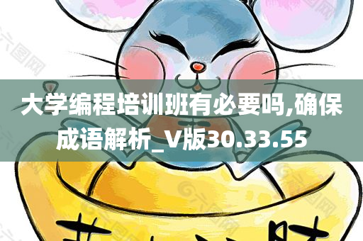 大学编程培训班有必要吗,确保成语解析_V版30.33.55