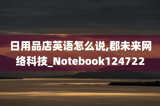 日用品店英语怎么说,郡未来网络科技_Notebook124722