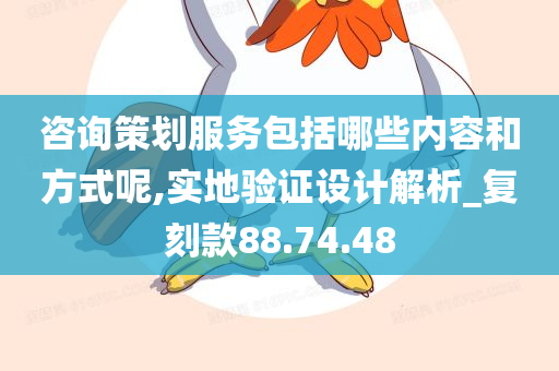 咨询策划服务包括哪些内容和方式呢,实地验证设计解析_复刻款88.74.48