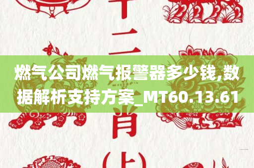 燃气公司燃气报警器多少钱,数据解析支持方案_MT60.13.61