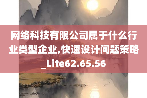 网络科技有限公司属于什么行业类型企业,快速设计问题策略_Lite62.65.56