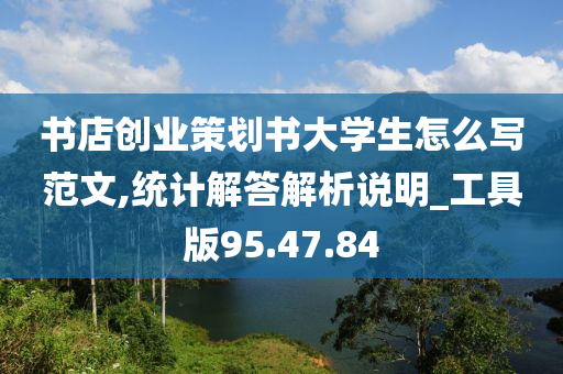 书店创业策划书大学生怎么写范文,统计解答解析说明_工具版95.47.84