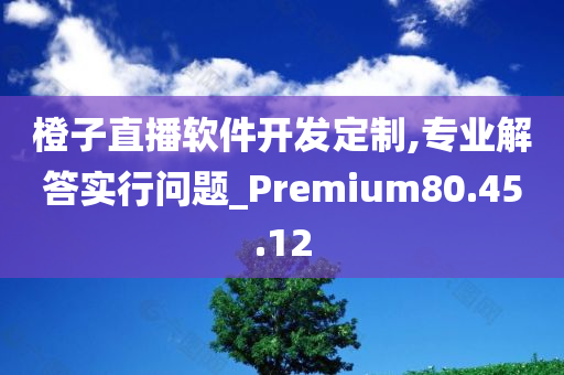 橙子直播软件开发定制,专业解答实行问题_Premium80.45.12