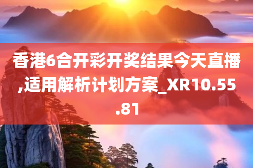 香港6合开彩开奖结果今天直播,适用解析计划方案_XR10.55.81