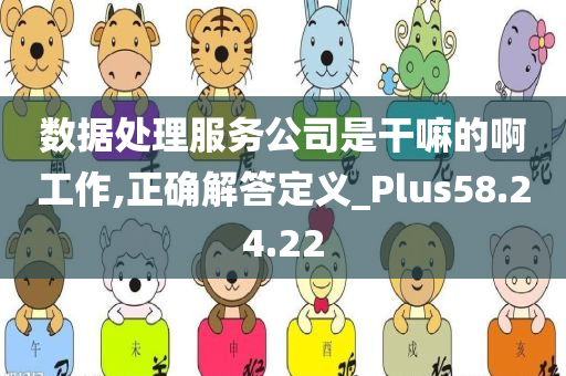 数据处理服务公司是干嘛的啊工作,正确解答定义_Plus58.24.22