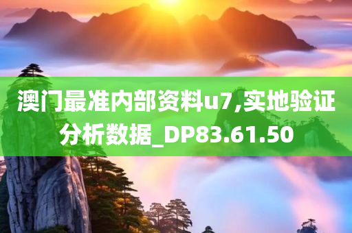 澳门最准内部资料u7,实地验证分析数据_DP83.61.50