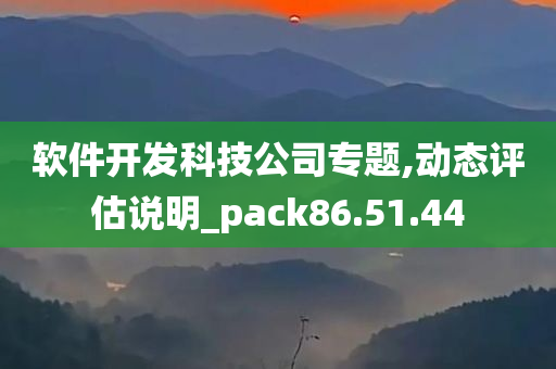 软件开发科技公司专题,动态评估说明_pack86.51.44