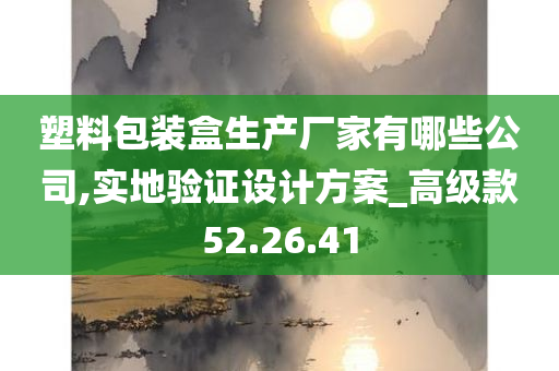 塑料包装盒生产厂家有哪些公司,实地验证设计方案_高级款52.26.41