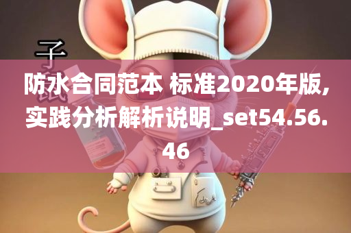 防水合同范本 标准2020年版,实践分析解析说明_set54.56.46