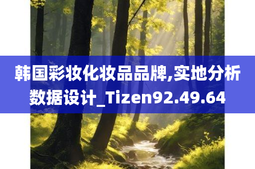 韩国彩妆化妆品品牌,实地分析数据设计_Tizen92.49.64