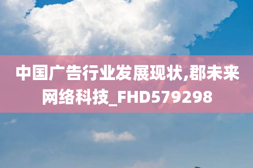 中国广告行业发展现状,郡未来网络科技_FHD579298