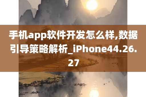 手机app软件开发怎么样,数据引导策略解析_iPhone44.26.27