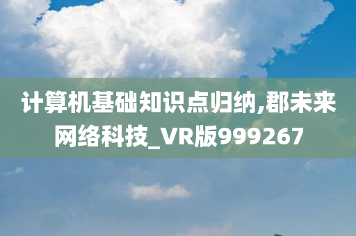 计算机基础知识点归纳,郡未来网络科技_VR版999267