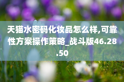 天猫水密码化妆品怎么样,可靠性方案操作策略_战斗版46.28.50