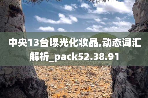 中央13台曝光化妆品,动态词汇解析_pack52.38.91