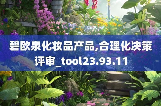 碧欧泉化妆品产品,合理化决策评审_tool23.93.11