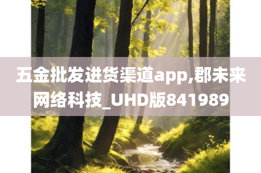 五金批发进货渠道app,郡未来网络科技_UHD版841989