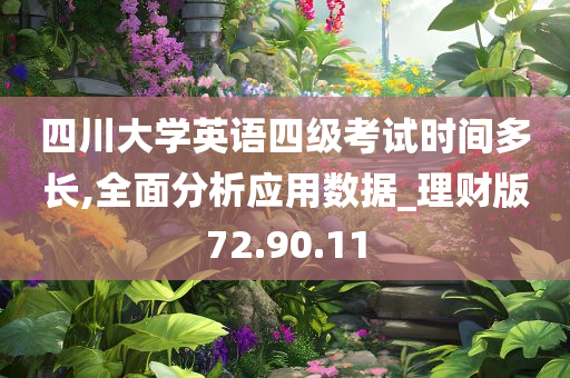 四川大学英语四级考试时间多长,全面分析应用数据_理财版72.90.11