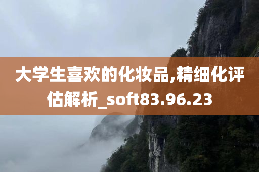 大学生喜欢的化妆品,精细化评估解析_soft83.96.23