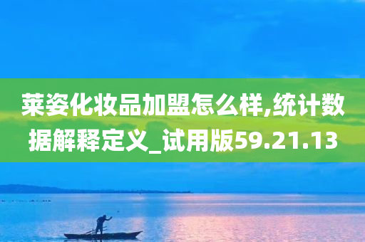 莱姿化妆品加盟怎么样,统计数据解释定义_试用版59.21.13