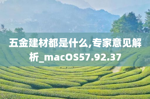 五金建材都是什么,专家意见解析_macOS57.92.37