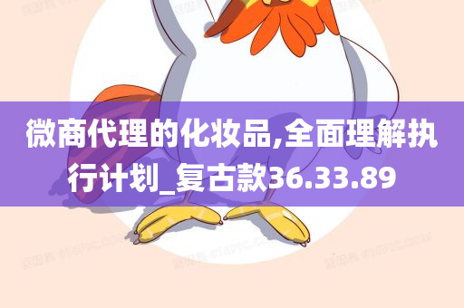 微商代理的化妆品,全面理解执行计划_复古款36.33.89