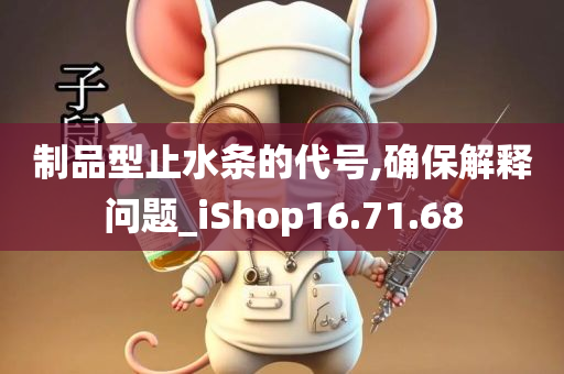 制品型止水条的代号,确保解释问题_iShop16.71.68