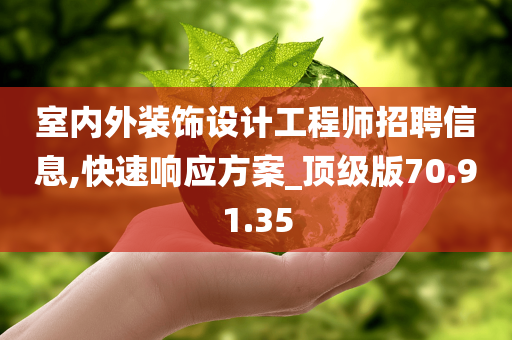 室内外装饰设计工程师招聘信息,快速响应方案_顶级版70.91.35