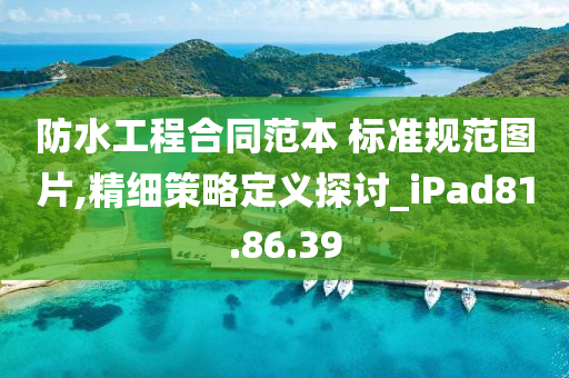 防水工程合同范本 标准规范图片,精细策略定义探讨_iPad81.86.39