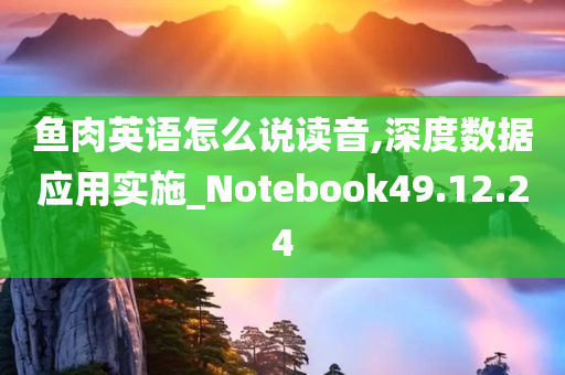 鱼肉英语怎么说读音,深度数据应用实施_Notebook49.12.24