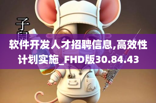 软件开发人才招聘信息,高效性计划实施_FHD版30.84.43