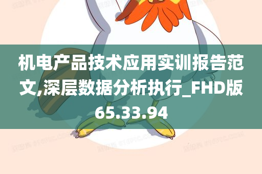 机电产品技术应用实训报告范文,深层数据分析执行_FHD版65.33.94