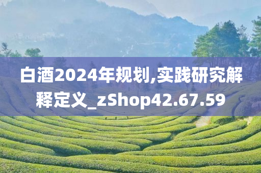 白酒2024年规划,实践研究解释定义_zShop42.67.59