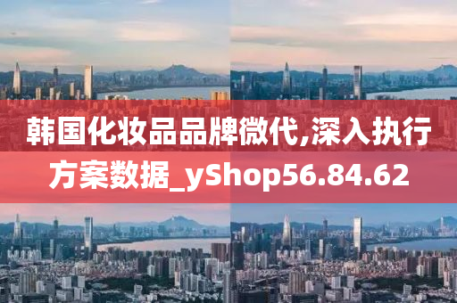 韩国化妆品品牌微代,深入执行方案数据_yShop56.84.62