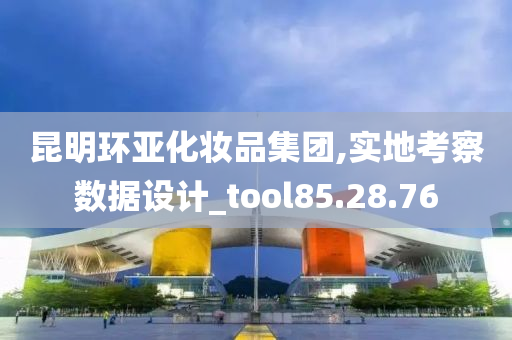 昆明环亚化妆品集团,实地考察数据设计_tool85.28.76