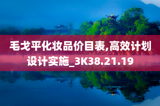 毛戈平化妆品价目表,高效计划设计实施_3K38.21.19