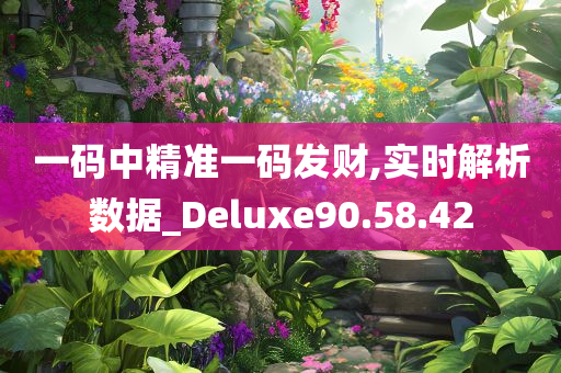 一码中精准一码发财,实时解析数据_Deluxe90.58.42