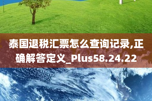 泰国退税汇票怎么查询记录,正确解答定义_Plus58.24.22