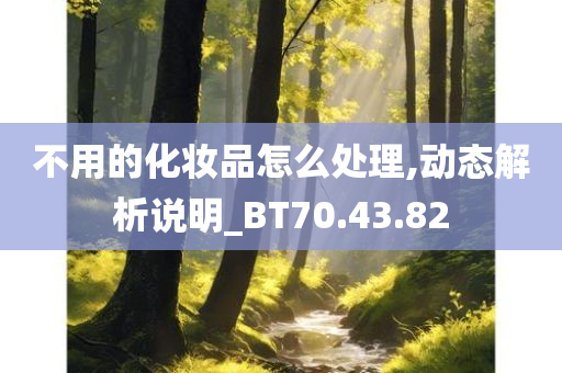 不用的化妆品怎么处理,动态解析说明_BT70.43.82