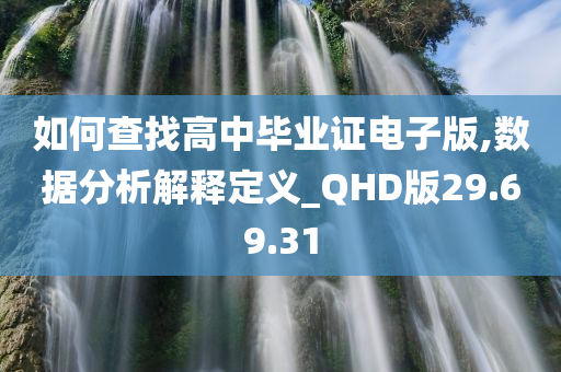 如何查找高中毕业证电子版,数据分析解释定义_QHD版29.69.31