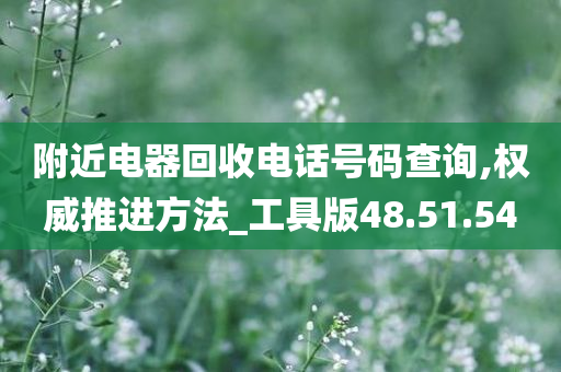 附近电器回收电话号码查询,权威推进方法_工具版48.51.54